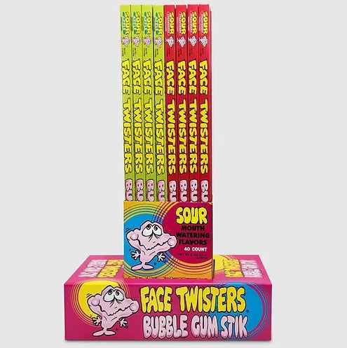 Face Twisters Bubble Gum Stik